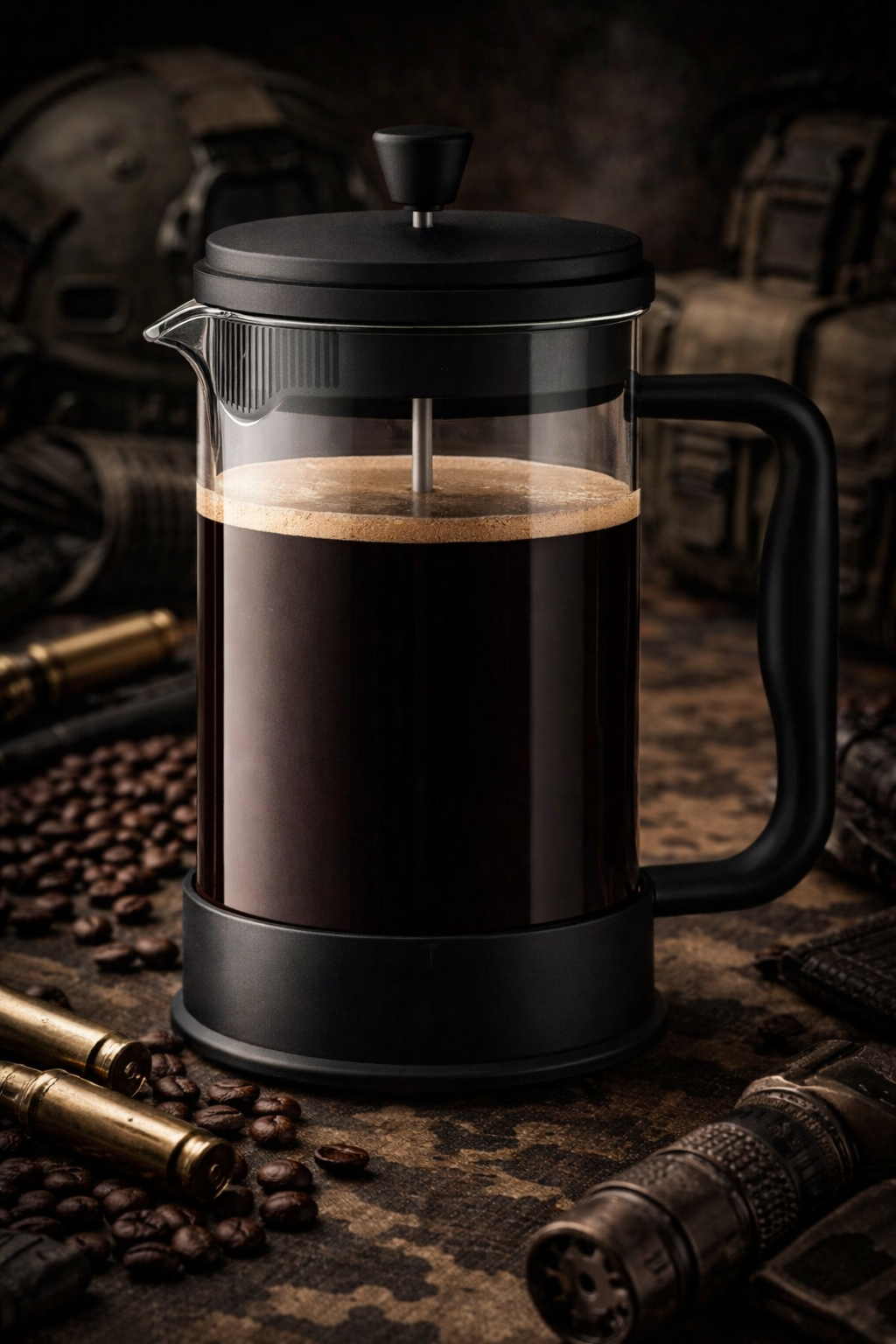 Squaddie Brew: French Press – Tactical Brew System(1L)
